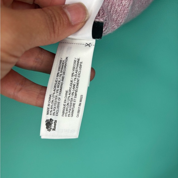 Roots Cozy Knit Toque Pastel Pink Mix‎ Bennie O/S - Picture 6 of 7